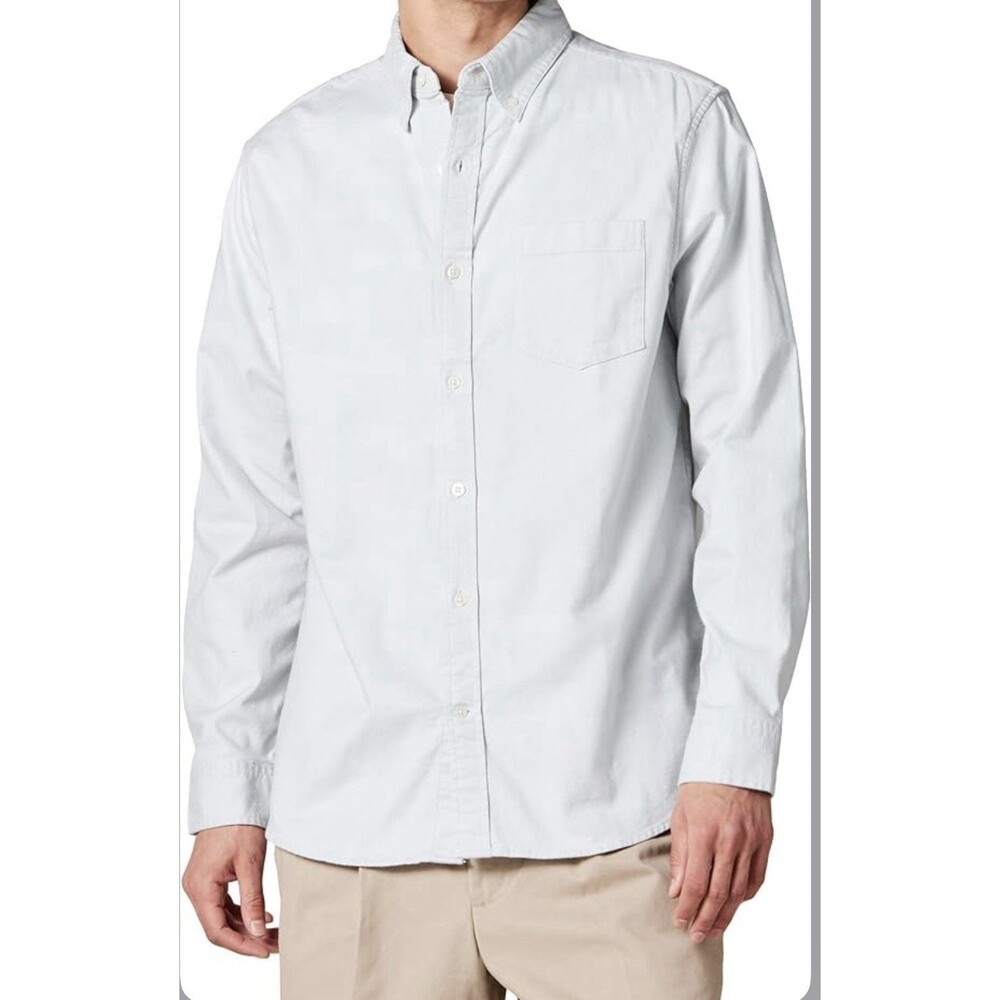Amazon Essentials Men's Cotton Long Sleeve Button Down Shirt Size XXL